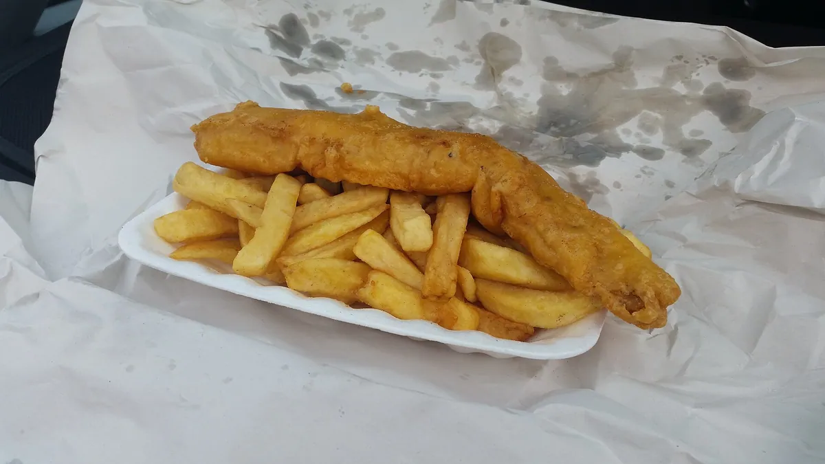 Fish & Chips food typical of Seafood Shack